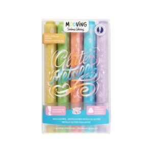 RESALTADOR MOOVING METALICO GLITTER BLISTER X5U (3051605)