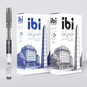 BOLIGRAFO IBI CRAFT TINTA AZUL P/ULTRA FINA TRAZO 0.5MM (70102)