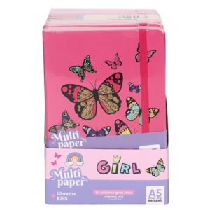 LIBRETA MULTIPAPER T/DURA A5 96HJS 80GR RY KISS RAYADO (26-29)