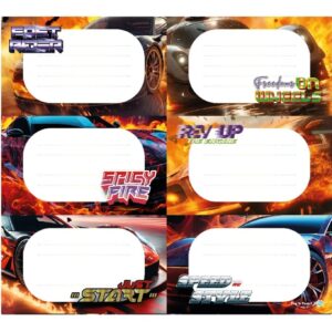 ETIQUETAS INKDROP ESCOLAR AUTO FIRE (59105)