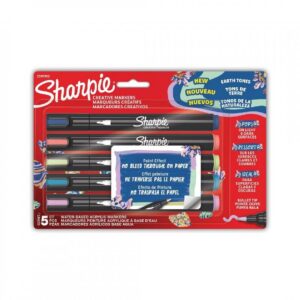 MARCADOR SHARPIE CREATIVE ACRILICO PTA FINA. X 5 COLORES (2209909)