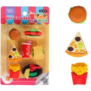 GOMAS DE BORRAR MULTIPAPER MINI FOOD (QH-8723)