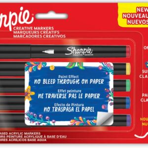 MARCADOR SHARPIE CREATIVE ACRILICO PTA FINA. X 5 COLORES (2212830)