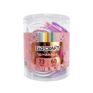 AROS PLASTICOS IBICO PASTEL 33MM X 60 PIEZAS (120210)