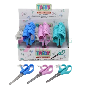 TIJERA KIRUKI ESCOLAR KUTY SOFT GRIP 13CM (150003)