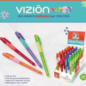 BOLIGRAFO EZCO BORRABLE VIZION TWIST (202004)