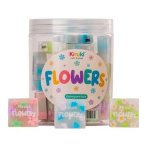 GOMA DE BORRAR KIRUKI FLOWERS X40U (170008)