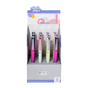 BOLIGRAFO MULTIPAPER METALLIC DEGRADE X12U C/U (26-118)