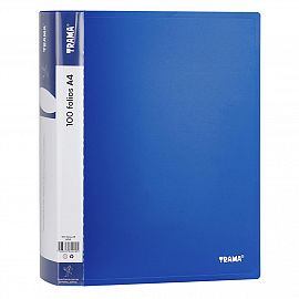 CARPETA TRAMA CON 100 FOLIOS A4 V/COLORES