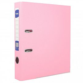 BIBLIORATO TRAMA FORRADO PVC A4 LOMO ANGOSTO PASTEL V/COLORES