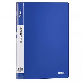 CARPETA TRAMA CON 10 FOLIOS OFICIO V/COLORES