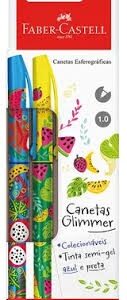 BOLIGRAFOS FABER CASTELL GLIMMER BOTANICA X2 (543211)