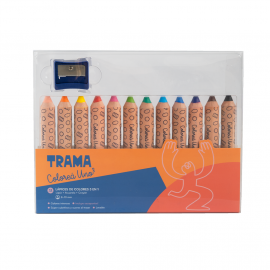 LAPICES DE COLORES TRAMA JUMBO 3 EN 1 X 12 CORTOS