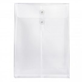 SOBRE TRAMA A4 VERTICAL C/TRABA DE HILO TRANSPARENTE