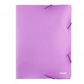 CARPETA TRAMA 3 SOLAPAS C/ELASTICO OFICIO PP GLITTER COLORES SURTIDOS