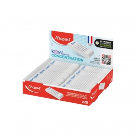 GOMA DE BORRAR MAPED KIDY LEARN CONCENTRATION TEXTURADA X20U (121801)