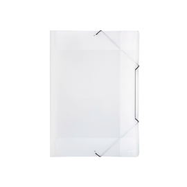 CARPETA TRAMA 3 SOLAPAS C/ELASTICO 35 X 50 PP TONALIZADA CRISTAL