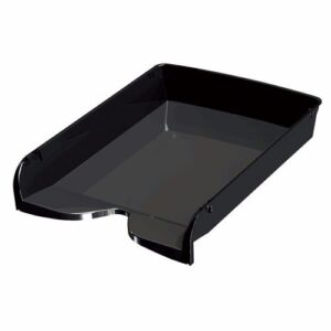 BANDEJA PIZZINI 1 PISO OFICIO AUTOAPILABLE NEGRO/HUMO (0412NG/HT)
