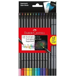 LAPICES DE COLORES FABER CASTELL SUPERSOFT X12U (210710)