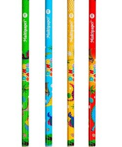 LAPIZ GRAFITO MULTIPAPER DINO WORD TUBO X36U (DQ-05)