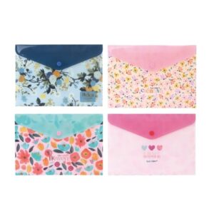 SOBRE PLASTICO IBI CRAFT C/BOTON A5 SURTIDO X32U (76815)