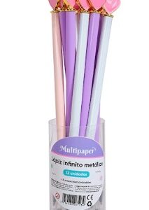 LAPIZ INFINITO MULTIPAPER METALICO CUORE X12U (26-123)
