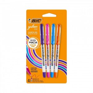 BOLIGRAFO GELOCITY BIC FINE 0.5MM X4U (522238)