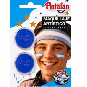 MAQUILLAJE ARTISTICO PINTAFAN CELESTE Y BLANCO (13-02)