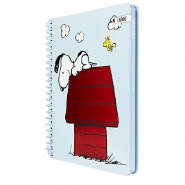 CUADERNO MOOVING PREMIUM 1/2 OFICIO SNOOPY 96H RAYADO (1231134)