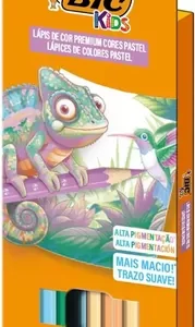 LAPICES DE COLORES BIC KIDS PASTEL X6U (301090)