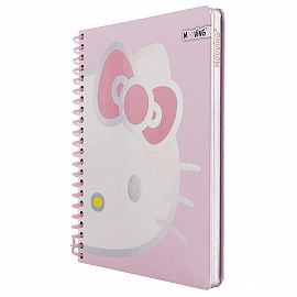 CUADERNO MOOVING PREMIUM 1/2 OFICIO HELLO KITTY 96H RAYADO (1231165)