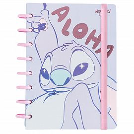 CUADERNO MOOVING LOOPS STITCH A5 80H RAYADO (1721244)