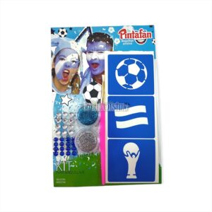 KIT DE MAQUILLAJE ARTISTICO STENCIL + GLITTER + STRASS (652-08)