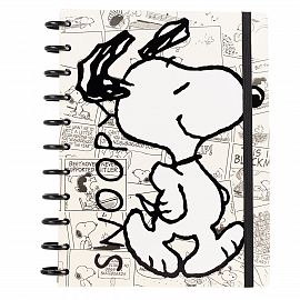 CUADERNO MOOVING LOOPS SNOOPY CARTA 80H RAYADO (1711134)