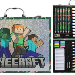 SET DE ARTE CRESKO MINECRAFT 53 PCS CON TEMPERAS VALIJA (MI603)