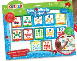 TABLERO KREKER MAGNETICO BIFAZ 30 X 40 X 4CM  + LAMINAS TROQUELADAS. (356)