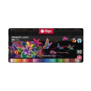 LAPICES DE COLORES FILGO BLACK AND WHITE LATA X50U (PN501-EM50-SUR)