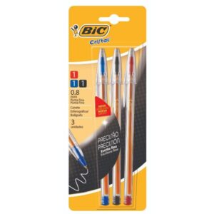 BOLIGRAFO BIC CRISTAL FINE X3U SURTIDAS (835240)