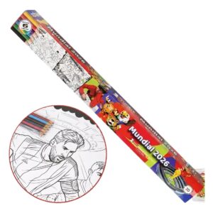 SET LAMINA PARA COLOREAR UNIESCO MUNDIAL 2026 645MM X 475MM (5524)