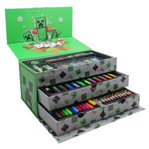 SET DE ARTE CRESKO MINECRAFT 54 PCS CON CAJONES (MI604)