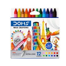 CRAYONES DE CERA DOMS EXTRA LONG X12U (N80493)