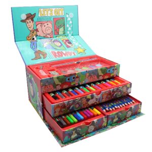 SET DE ARTE CRESKO TOY STORY 54 PCS CON CAJONES (TS051)