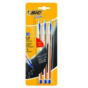 BOLIGRAFO BIC CRISTAL FINE X3U AZUL (835241)