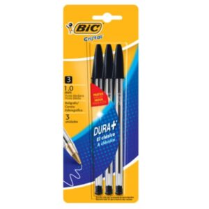BOLIGRAFO BIC CRISTAL X3U NEGRO (908443)