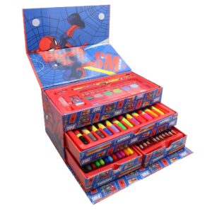 SET DE ARTE CRESKO SPIDERMAN 54 PCS CON CAJONES (HA633)