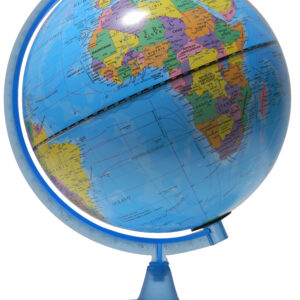 GLOBO TERRAQUEO PLOW BASE DE PLASTICO 20CM ANTIGUO (207AW)