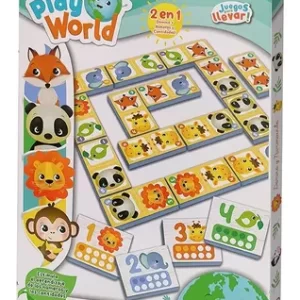 JUEGO DIDÁCTICO KREKER CON BASE DE GOMA EVA 2 EN 1 (DOMINÓ + NÚMEROS) (1031)