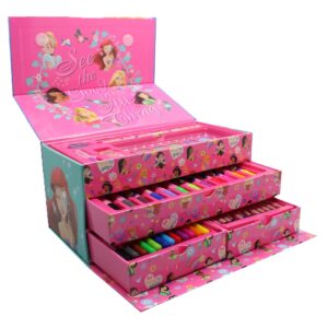 SET DE ARTE CRESKO PRINCESAS 54 PCS CON CAJONES (EP179)