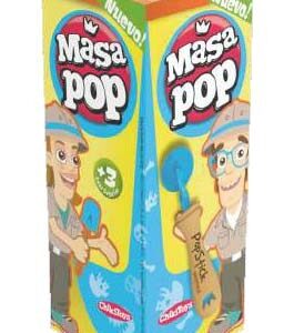 CAJA MASA POP CHIKYTOYS 2 CORTANTES DINOSAURIO + 2 POTES DE MASA + HERRAMIENTA SORPRESA (4002)