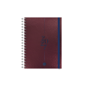 AGENDA RY 2027 PREMIUM "BORDO" SEMANA A LA VISTA 15X21